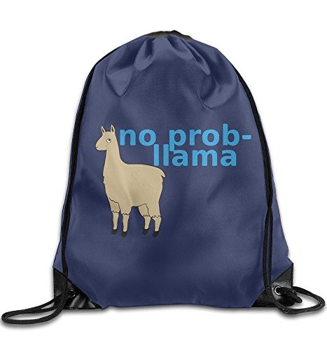 no prob-llama Drawstring Bag